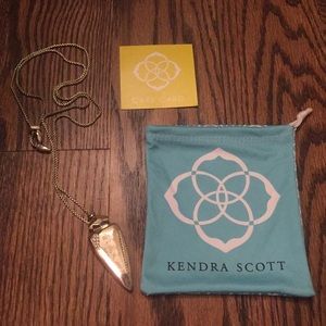 Kendra Scott long arrowhead necklace